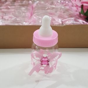 Baby Shower Party Favors 24 baby plastic bottles and flowers